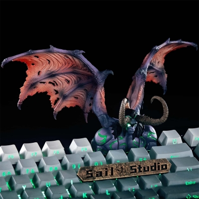 WOW Illidan 3U Artisan Resin Keycaps for Mechanical Gaming Keyboard